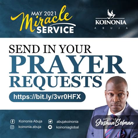 ly3vr0HFX June2021MiracleService KoinoniaAbuja KoinoniaGlobal 183183 45 Comments 18 Shares Share. . Koinonia abuja prayer request link